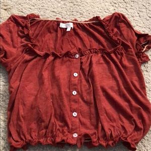 Rust colored crop top